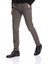 Haki Slim Fit Desenli Pamuklu Yandan Cep Kanvas Pantolon 4