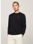 Bisiklet Yaka Slim Fit Nakışlı Siyah Erkek Kazak DM0DM18895BDS Slım Essentıal Lıght 1