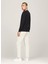 Bisiklet Yaka Slim Fit Nakışlı Siyah Erkek Kazak DM0DM18895BDS Slım Essentıal Lıght 4