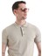 Bej Regular Fit Düz Polo Yaka Tişört 4