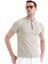 Bej Regular Fit Düz Polo Yaka Tişört 5