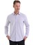 Lila Comfort Fit Çizgili Pamuklu Slim Yaka Uzun Kollu Spor Gömlek 1