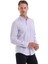 Lila Comfort Fit Çizgili Pamuklu Slim Yaka Uzun Kollu Spor Gömlek 5