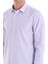 Lila Comfort Fit Çizgili Pamuklu Slim Yaka Uzun Kollu Casual Gömlek 5