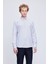 Siyah Comfort Fit Çizgili Pamuklu Düğmeli Yaka Uzun Kollu Casual Gömlek 24D19ETC0001_102 1