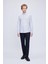 Siyah Comfort Fit Çizgili Pamuklu Düğmeli Yaka Uzun Kollu Casual Gömlek 24D19ETC0001_102 2