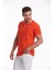 Nar Çiçeği Regular Fit Düz 100% Pamuklu Polo Yaka Tişört 3