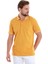 Hardal Regular Fit Düz Polo Yaka Pamuklu Tişört 3