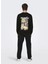 Siyah Erkek O Yaka Baskılı Sweatshirt 22027894_ONSCELEBRITY Reg Crew Neck 2