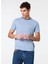 Bisiklet Yaka Düz Açık Lacivert Erkek T-Shirt Lımber T-Shırt 1