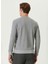 Gri Melanj Erkek Bisiklet Slim Fit Düz Sweatshirt 1093010 5