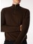 Kahve Erkek Fermuarlı Slim Fit Kazak WM63_ZMG9 7