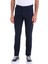 Lacivert Slim Fit Desenli Pamuklu Yandan Cep Kanvas Pantolon 1