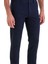 Lacivert Slim Fit Desenli Pamuklu Yandan Cep Kanvas Pantolon 2