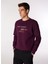 Mürdüm Erkek Bisiklet Yaka Relaxed Baskılı Sweatshirt D4WM-SWT3220 3