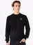Siyah Erkek Bisiklet Regular Fit Sweatshirt UMA24002FE 1