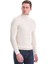Bej Slim Fit Fitilli Balıkçı Yaka Yünlü Triko Kazak 3