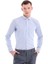 Mavi Comfort Fit Desenli 100% Pamuklu Italyan Yaka Uzun Kollu Spor Gömlek 1