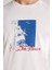 Baskılı Beyaz Pima Pamuk T-Shirt 7