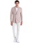 Kahverengi Slim Fit Düz Sivri Yaka Kruvaze Klasik Ceket 4
