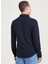 Lacivert Erkek Gömlek Slim Fit Gömlek Smart 360 Flex Alpha Button Up Göml 2