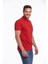 Kırmızı Regular Fit Düz 100% Pamuklu Polo Yaka Tişört 1