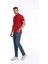 Kırmızı Regular Fit Düz 100% Pamuklu Polo Yaka Tişört 3