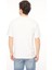 Bisiklet Yaka Beyaz Erkek T-Shirt 75OAHG03 5