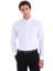 Beyaz Comfort Fit Düz Düğmeli Yaka Uzun Kollu Casual Oxford Gömlek 2