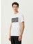 Bisiklet Yaka Beyaz Erkek T-Shirt 1086153 3