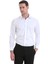 Beyaz Slim Fit Düz 100% Pamuklu Slim Yaka Uzun Kollu Casual Saten Gömlek 3
