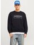 Siyah Erkek Bisiklet Relaxed Sweatshirt Jcoalpha Sweat Crew Neck 2