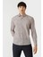 Erkek Regular Fit Uzun Kollu Desenli Spor Gömlek Bej GM22Y221161_K07 1