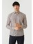 Erkek Regular Fit Uzun Kollu Desenli Spor Gömlek Bej GM22Y221161_K07 4