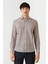 Erkek Regular Fit Uzun Kollu Desenli Spor Gömlek Bej GM22Y221161_K07 5
