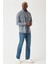 Erkek Regular Fit Uzun Kollu Flanel Gömek Lacivert GM22K222081_K39 4