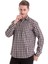 Bordo Klasik Fit Kareli Slim Yaka Uzun Kollu Casual Flanel Gömlek 2