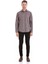 Bordo Klasik Fit Kareli Slim Yaka Uzun Kollu Casual Flanel Gömlek 3