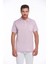 Lila Regular Fit Düz 100% Pamuk Polo Yaka Tişört 2
