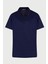 Lacivert Regular Fit Düz 100% Pamuk Polo Yaka Tişört 1