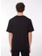 Bisiklet Yaka Siyah Erkek T-Shirt 75OAHG05 5