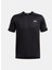 1385976-001 Ua Tech Utility Ss Siyah Yuvarlak Yaka Normal Kalıp Erkek T-Shirt 3