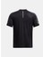 1385976-001 Ua Tech Utility Ss Siyah Yuvarlak Yaka Normal Kalıp Erkek T-Shirt 4
