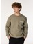 Gmg Fırenze Açık Haki Erkek Bisiklet Slim Fit Sweatshirt GU24MFW08017 3