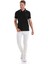 Siyah Regular Fit Düz 100% Pamuklu Polo Yaka Tişört 2