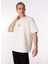 Gmg Fırenze Bisiklet Yaka Ekru Erkek T-Shirt GU24MSS03007 1