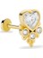 Kalpli Vintage 14 Ayar Altın Tragus Piercing 1