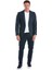 Lacivert Slim Fit Mono Yaka Klasik Ceket 2