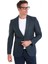Lacivert Slim Fit Mono Yaka Klasik Ceket 4