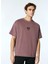Gmg Fırenze Gül Kurusu Erkek Oversize T-Shirt GU24MFW03006 1